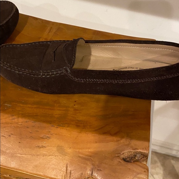 Tod's Dark Brown Suede women’s Gommino sz 9.5 loafers - Picture 6 of 7